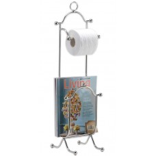 Wildon Home ® Freestanding Combination Magazine Rack and Toilet Paper Holder CST44913